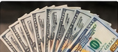 Cédulas de dólar americano representando o serviço de câmbio de moedas estrangeiras da Samba Ipanema.